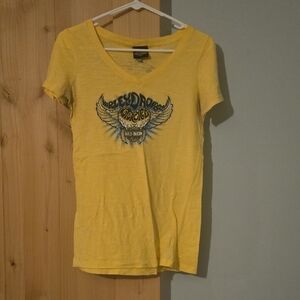 Harley-Davidson Yellow Short Sleeve Tee